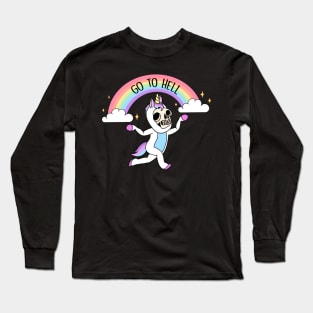 Unicorn rainbow Onesie Long Sleeve T-Shirt